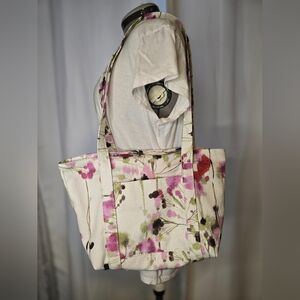 Custom Floral Canvas Tote Bag